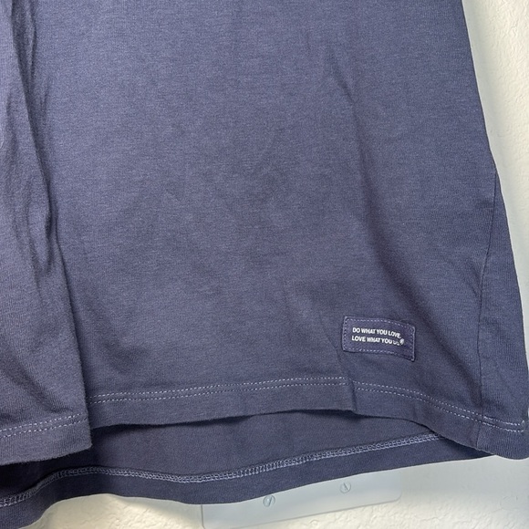 Life Is Good Women's Navy and Green Four Leaf Clover V-Neck Tee large - Picture 4 of 5